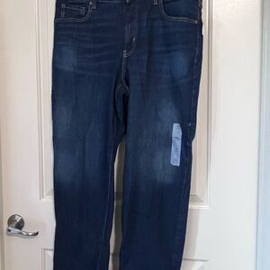 Old Navy Women's Loose Leg Jeans - Dark Blue